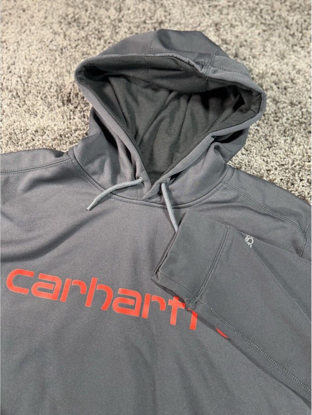 Carhartt Force Hoodie Mens Size M Relaxed Fit  Gray
